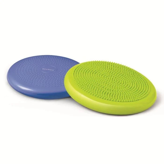 Sanctband balance and sitting discs in blue and green
